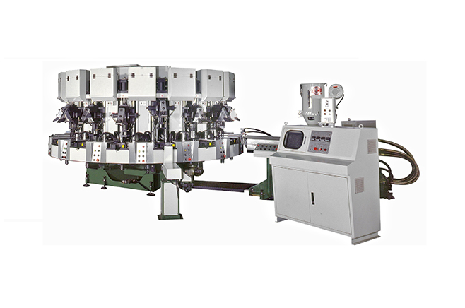 Single Colored Automatic Rotary Type Soles Jointing & Ejecting Machine NSK-294B