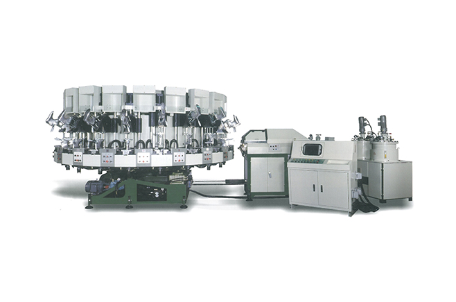 Rotary Type Automatic PU Single Density Injection Moulding Machine, NSK-717